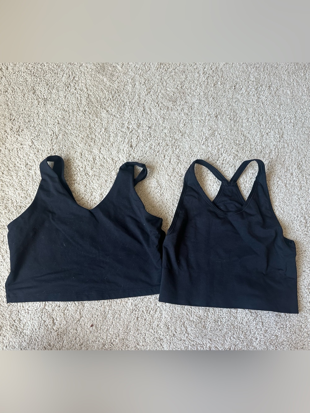 Amazon Black Women’s Crop Tank Tops - Double Pack